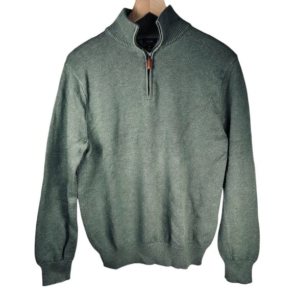 J. Crew Size Medium Men 1/4 Zip Sweater Outdoors Office - Picture 1 of 5